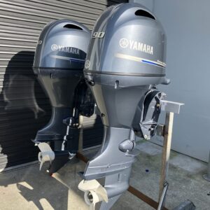 Used Yamaha 90hp Twin Outboard Motor for Sale